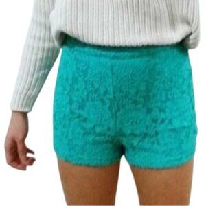 Forever 21 Seafoam Green Lace Shorts